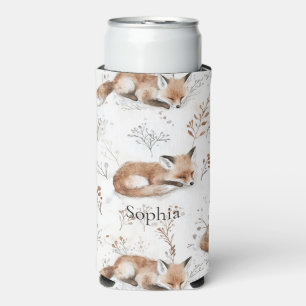 Enfriador De Latas Slim Animales del bosque de zorros