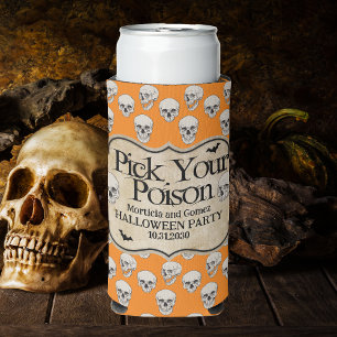 Enfriador De Latas Slim Apothecario personalizado de Halloween Adulto Vint