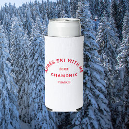 Enfriador De Latas Slim Après Ski With Me Fiesta Escudo Invierno