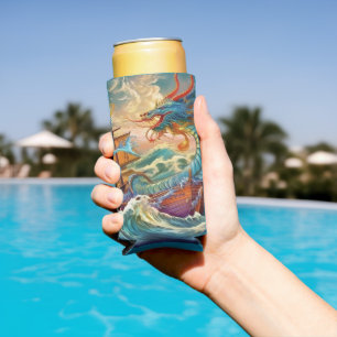 Enfriador De Latas Slim Artsy Dragon