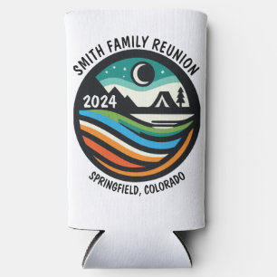 Enfriador De Latas Slim Awesome Personalizado Campsite