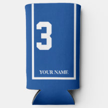 Azul con Personalizado de tela de caballo blanco 3