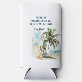 Enfriador De Latas Slim Bachelorette Beach Weekend