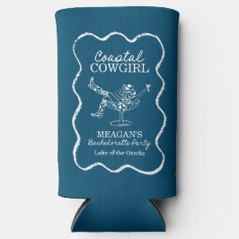 Enfriador De Latas Slim Bachelorette Party Coastnier fin de semana Koozie
