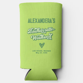 Enfriador De Latas Slim Bachillerato de verano Neon Pool Party Favor