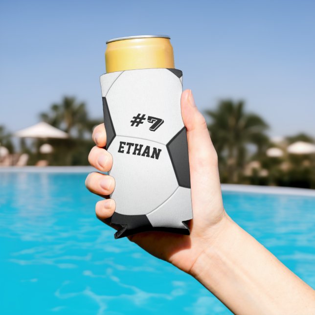 Enfriador De Latas Slim Balón de fútbol personalizado (Piscina in situ)