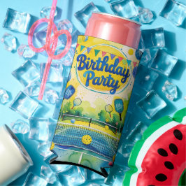 Enfriador De Latas Slim Baloncesto con tema de cumpleaños