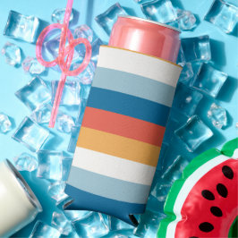 Enfriador De Latas Slim Bandas uniformes azules