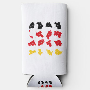 Enfriador De Latas Slim Bandera de los Estados alemanes