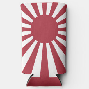 Enfriador De Latas Slim Bandera del Sol Naciente Imperial Japonés, Edo a l