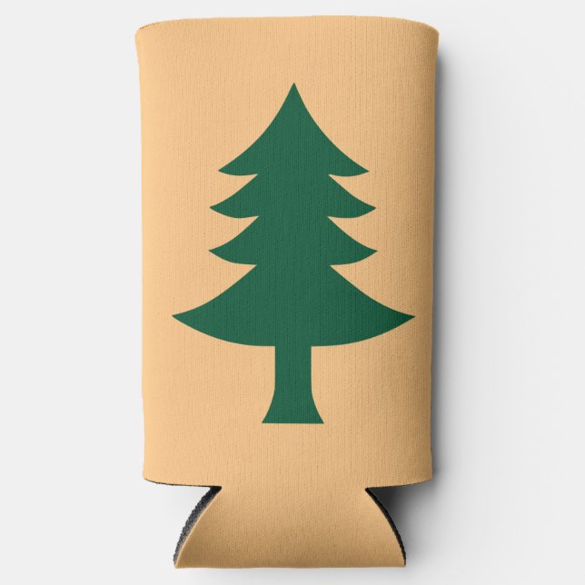 Enfriador De Latas Slim Bandera histórica de Maine (1901-1909) (Anverso)