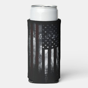 Enfriador De Latas Slim Bandera industrial norteamericana patriótica