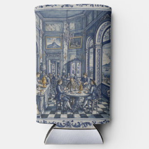Enfriador De Latas Slim Barista de los años 1700 Café de Nápoles Arte en a