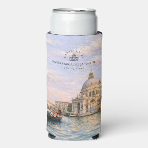 Enfriador De Latas Slim Basílica de Venecia Salute Acuarela Cúpulas Icónic