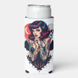 Enfriador De Latas Slim Bat Wing Beauty