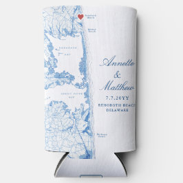 Enfriador De Latas Slim Bebida Favorita De Boda De Rehoboth Beach Delaware