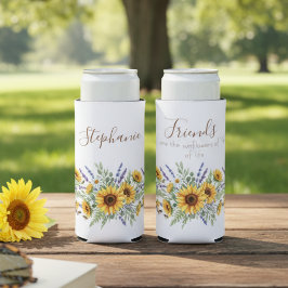 Enfriador De Latas Slim Best Friend Mug Sunflower Border