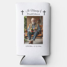 Black Cross and Poem Photo Memorial