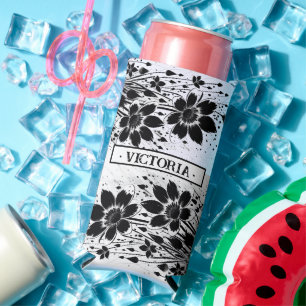 Enfriador De Latas Slim Bloom salpicado de tinta