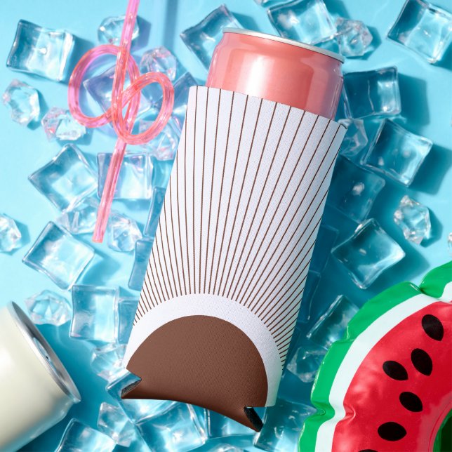 Enfriador De Latas Slim Boho Minimalist Sun (Verano in situ)