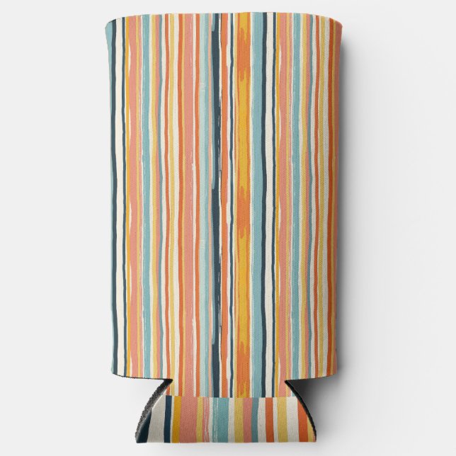 Enfriador De Latas Slim Boho Raya Vertical (Anverso)