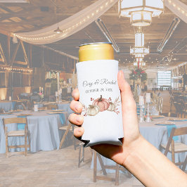 Enfriador De Latas Slim Bonito Caída Calabaza Bouquet Boda