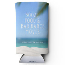 Booze Food Bad Dance Beach Wedding Favor