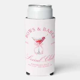 Enfriador De Latas Slim Bows & Babes Coquette Cherries Despedida de solter