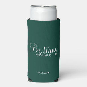 Enfriador De Latas Slim Bridesmaids Personalizada Moderna Se