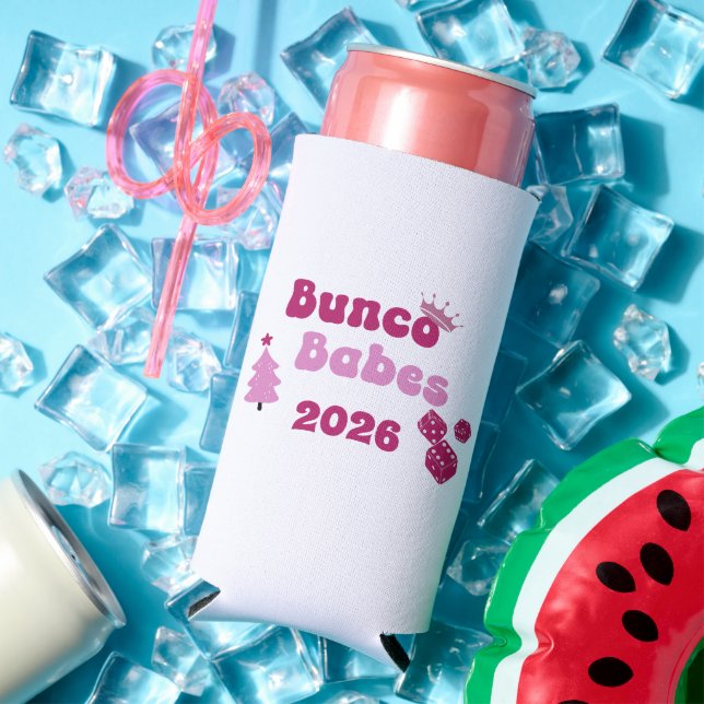 Enfriador De Latas Slim Bunco Babe Personalizada  (Verano in situ)