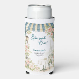 Enfriador De Latas Slim Cafe de París Dijo Que Oui Ducha Bridal