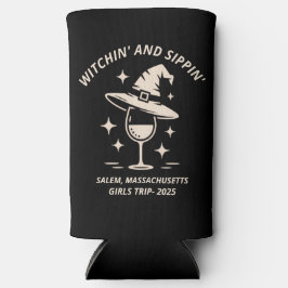 Enfriador De Latas Slim Camiseta del Festival de Halloween de Salem person