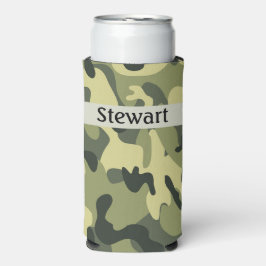 Enfriador De Latas Slim Camo Añadir su nombre