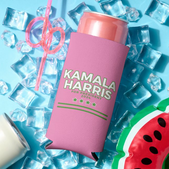 Enfriador De Latas Slim Campaña Presidencial Kamala Harris 2024 (Verano in situ)