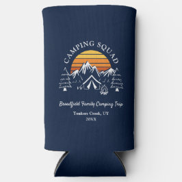 Enfriador De Latas Slim Camping Squad Retro Familia Reunion