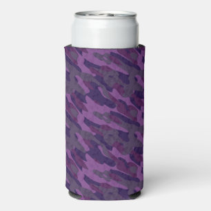 Enfriador De Latas Slim camuflaje tonos de púrpura