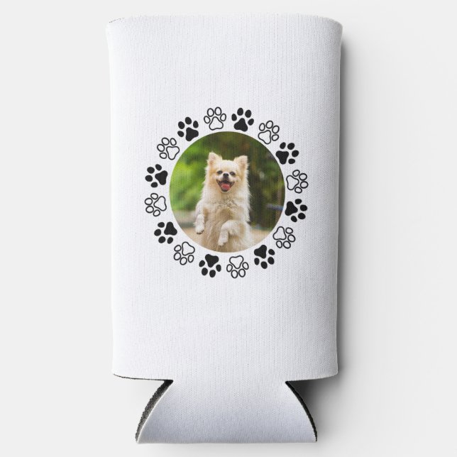 Enfriador De Latas Slim Canina de retrato de perro disecable (Anverso)