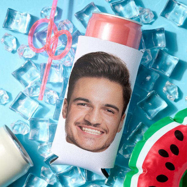 Enfriador De Latas Slim Cara Personalizado personalizada (Verano in situ)