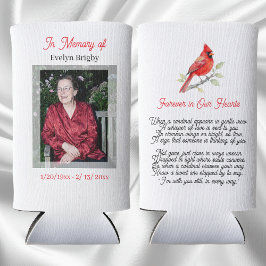 Enfriador De Latas Slim Cardinal Poem Memorial Keepsake 