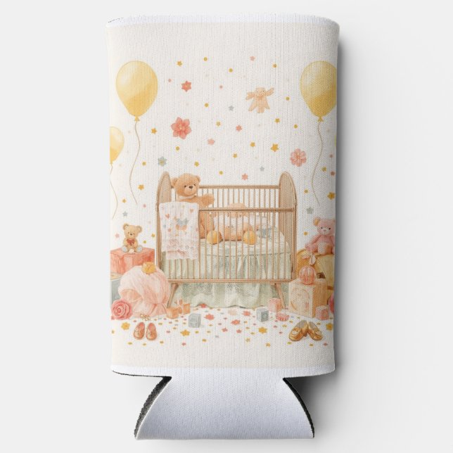 Enfriador De Latas Slim celebración del recién nacido (Anverso)