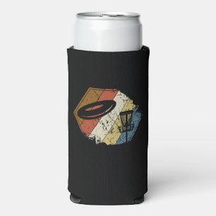 Enfriador De Latas Slim Cesto de Disc Golf Retro