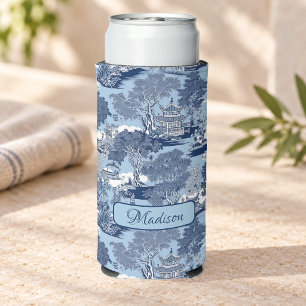 Enfriador De Latas Slim Chic Azul sauce de sauce chinoiserie cottage 