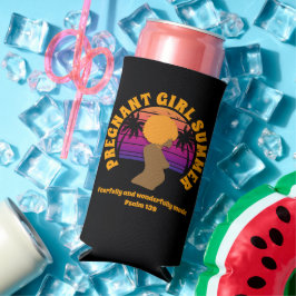 Enfriador De Latas Slim CHICA EMBARAZADA SUMER Biblia cristiana Verso