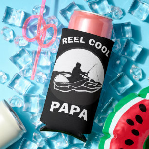 Enfriador De Latas Slim Chiste de papá, papá genial, día del padre pescado