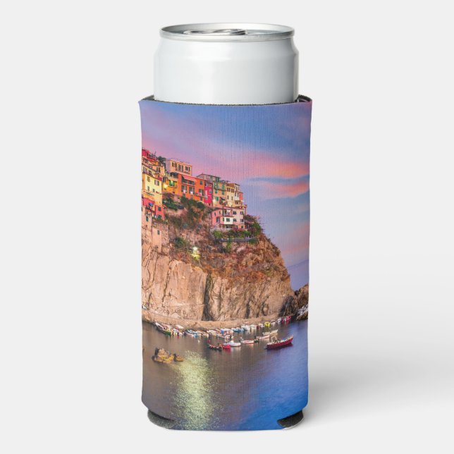 Enfriador De Latas Slim Cinque Terre Italia (Reverso Agua con Gas)