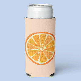 Enfriador De Latas Slim Citrus Naranja Fun