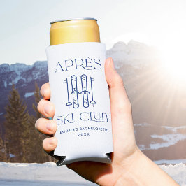 Enfriador De Latas Slim Club Apres Ski Favor de fiesta de soltera de esquí