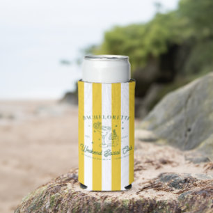 Enfriador De Latas Slim Club de cócteles de verano   Bachelorette