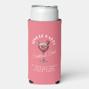 Enfriador De Latas Slim Cóctel Rosa para la Fiesta del Día de San Valentín