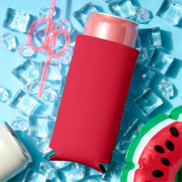 Enfriador De Latas Slim Color sólido rojo Cadmio